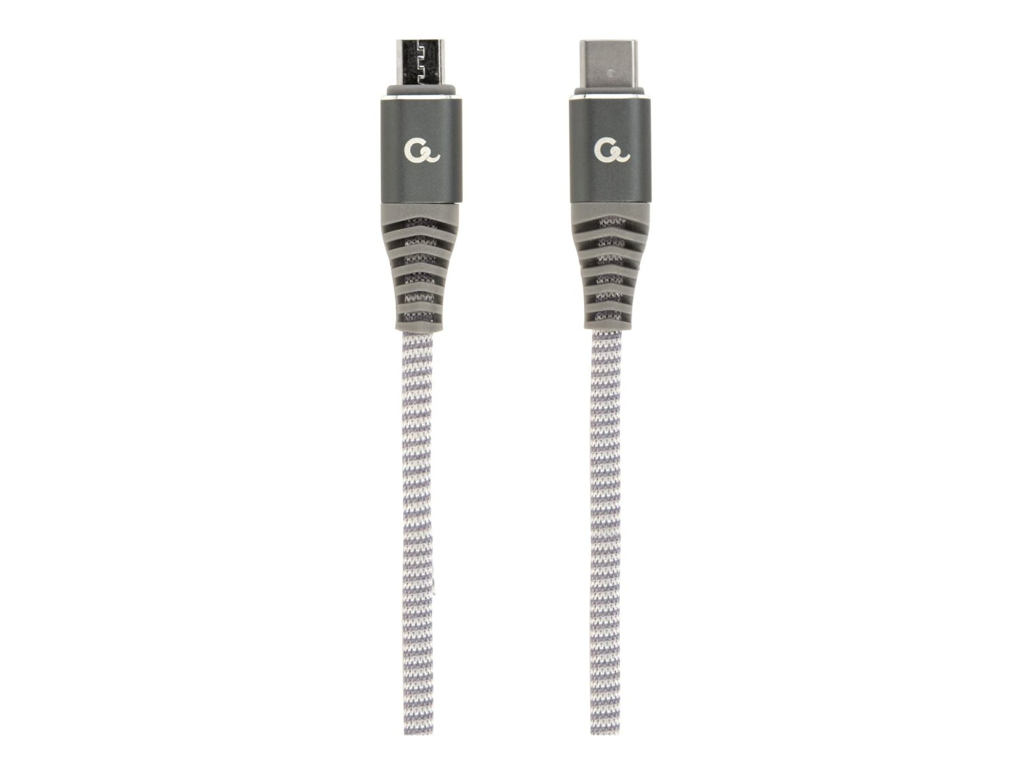 Cablexpert | Premium cotton braided USB Type-C to micro-USB charging and data cable, 1.5 m | CC-USB2B-CMMBM-1.5M - Image 2