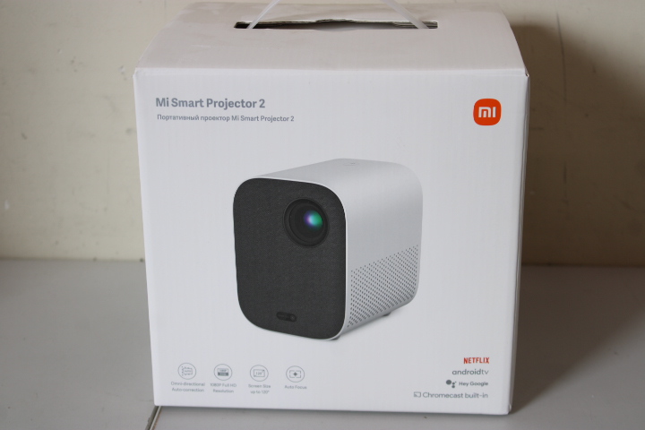 SALE OUT. Xiaomi Mi Smart Projector 2 EU | Xiaomi 2 | Full HD (1920x1080) | 500 ANSI lumens | White/Grey | LED Light Source with DLP technology | Android TV 9.0 | USED | Wi-Fi