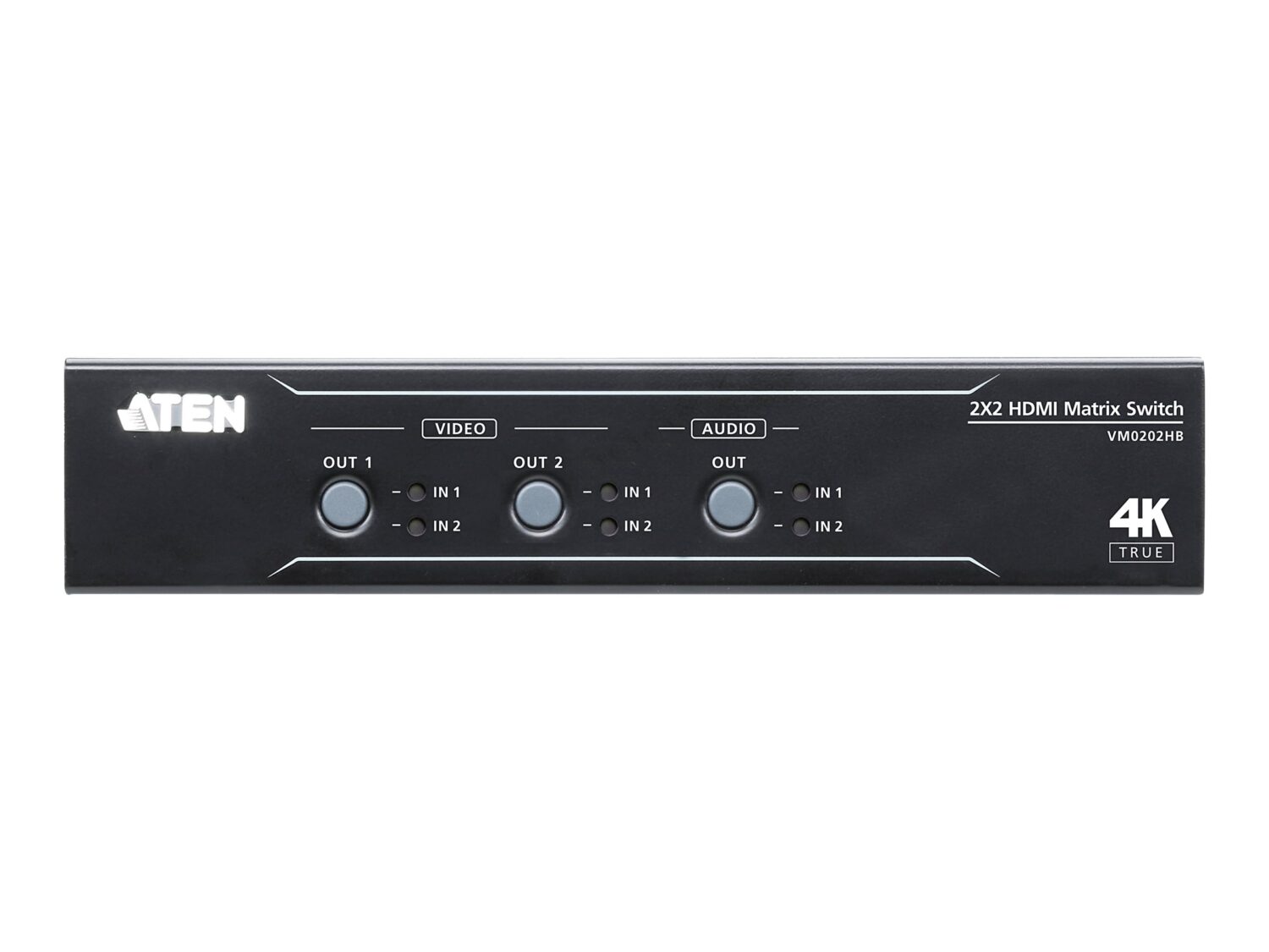 Aten 2x2 True 4K HDMI Matrix Switch with Audio De-Embedder | VM0202HB - Image 2