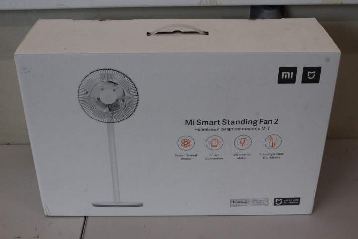 SALE OUT. Xiaomi Mi Smart Standing Fan 2 EU | Xiaomi | Mi Smart Standing Fan | 2 | Stand Fan | USED, DISASSEMBLED STAND PAD, DIRTY | White | Oscillation | 15 W