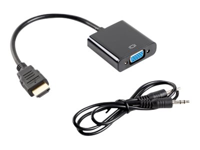 Lanberg HDMI, Mini Jack 3.5 mm, VGA Adapter | AD-0017-BK | 20 m - Image 3