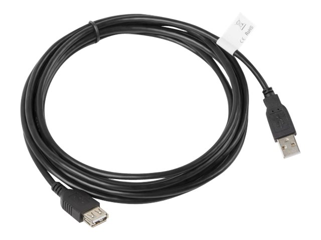 Lanberg USB-A 2.0 Cable, 3 m | CA-USBE-10CC-0030-BK | USB Type-A to USB Type-A - Image 3
