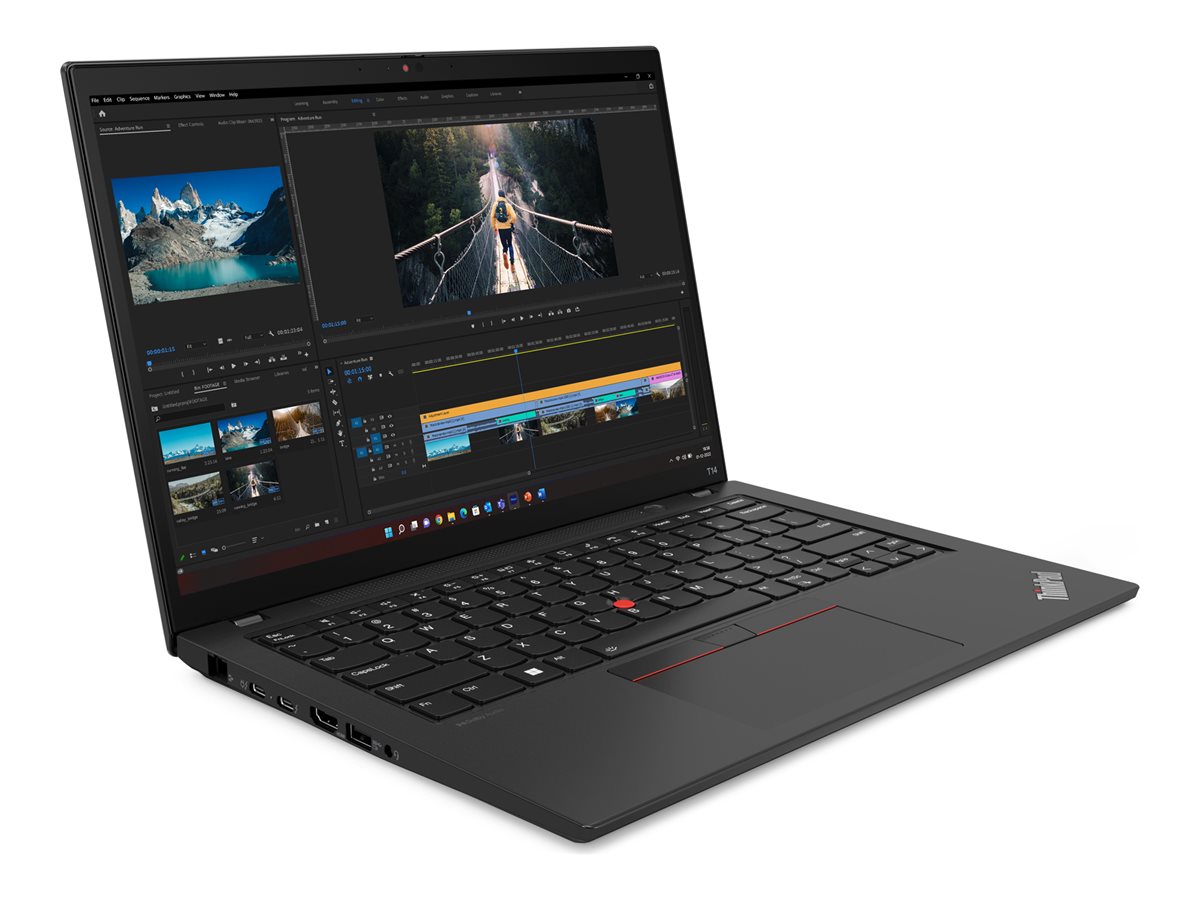 Lenovo ThinkPad T14 G6 Intel | Black | 14 " | IPS | WUXGA | 1920 x 1200 pixels | Anti-glare | Intel Core Ultra 7 | 258V | 32 GB | Soldered LPDDR5x | Solid-state drive capacity 1000 GB | Intel Arc Graphics 140V | Windows 11 Pro | 802.11be | Bluetooth version 5.4 | LTE Upgradable | Keyboard language Nordic | Keyboard backlit | Warranty 36 month(s) | Battery warranty 12 month(s) - Image 4