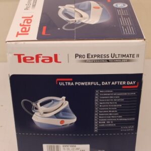 SALE OUT.  | TEFAL | Steam Station Pro Express | GV9710E0 | 3000 W | 1.2 L | 7.6 bar | Auto power off | Vertical steam function | Calc-clean function | White/Blue | DAMAGED PACKAGING