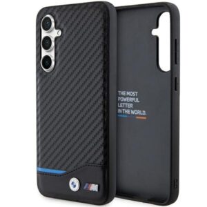 BMW | BMHCS23FE22NBCK | Back cover | Samsung | Galaxy S23 FE | Leather Carbon | Black