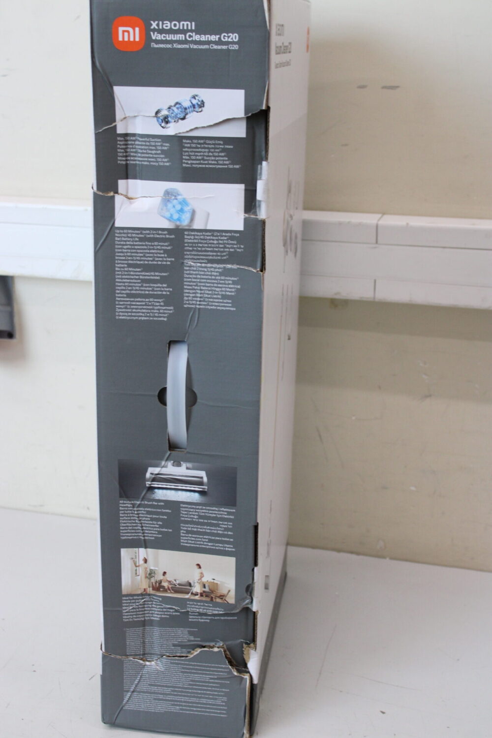 SALE OUT. Xiaomi Vacuum Cleaner G20 EU | Xiaomi Vacuum Cleaner | G20 EU | Cordless operating | 460 W | 25.2 V | Operating time (max) 25 min | White | Warranty 24 month(s) | DAMAGED PACKAGING