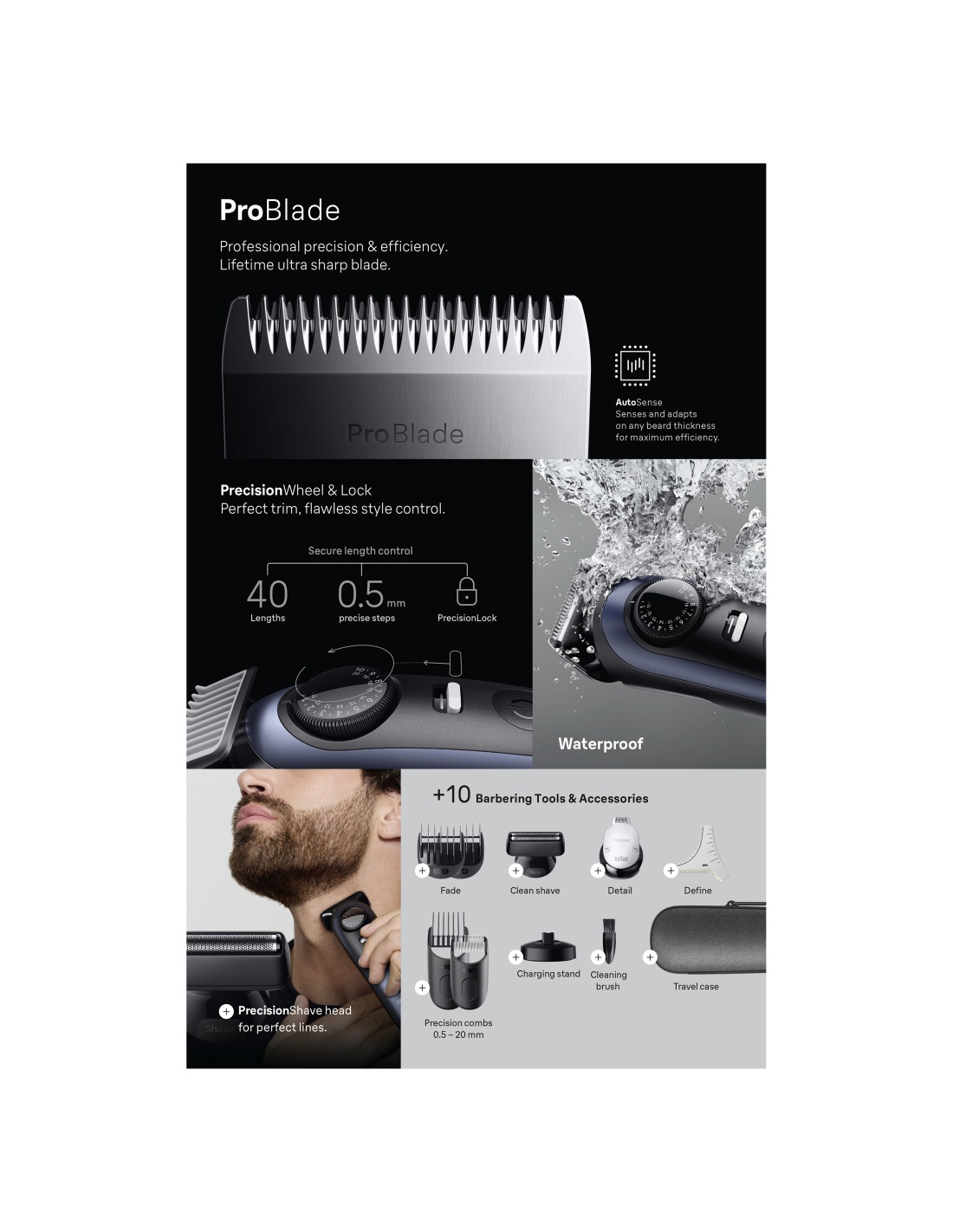 Braun Beard Trimmer | Series 7 BT7540 | Cordless | Number of length steps 40 - Image 5