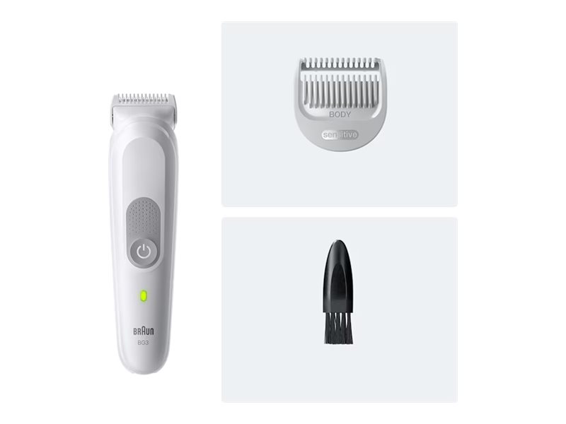 Braun Body Groomer | Series 3 BG3500 | Cordless | Lght Grey