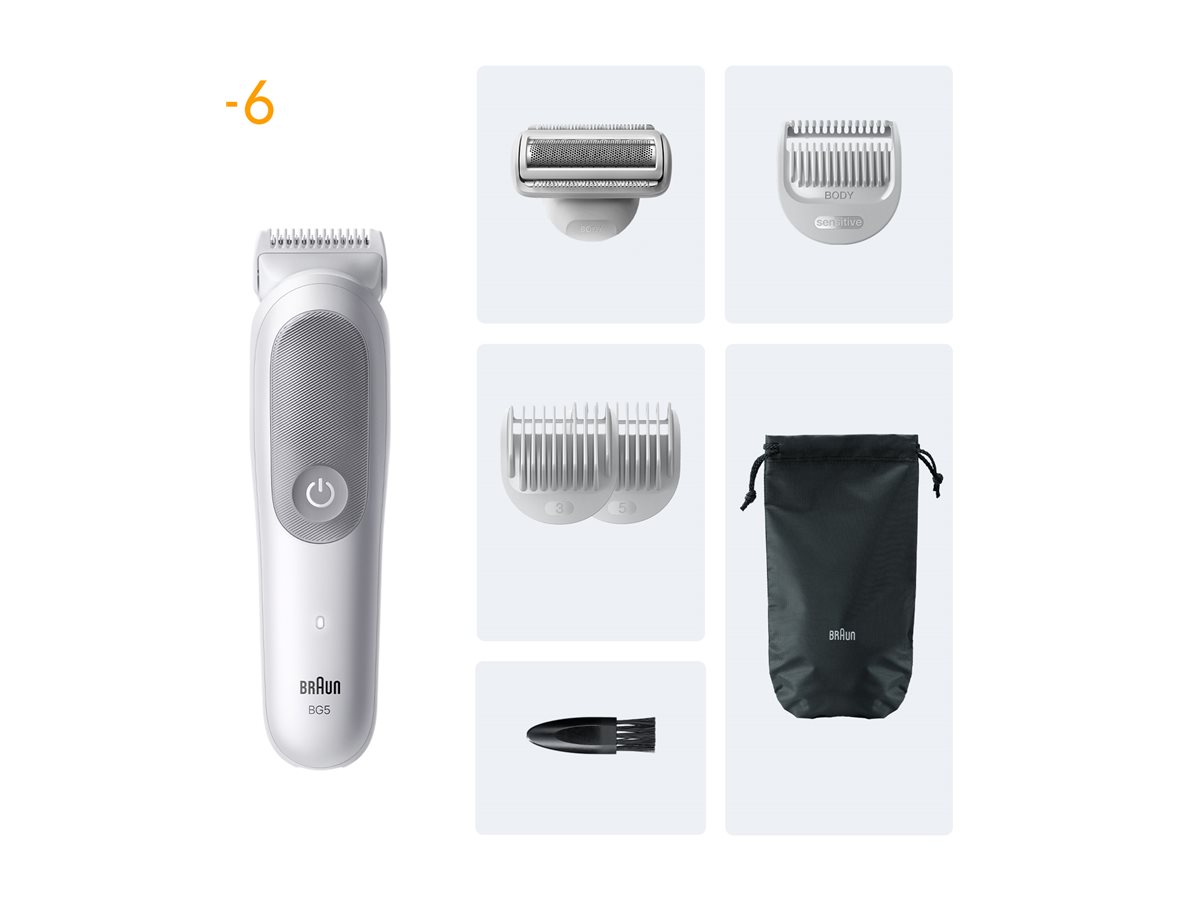 Braun Body Groomer | Series 5 BG5550 | Cordless | Lght Grey - Image 9