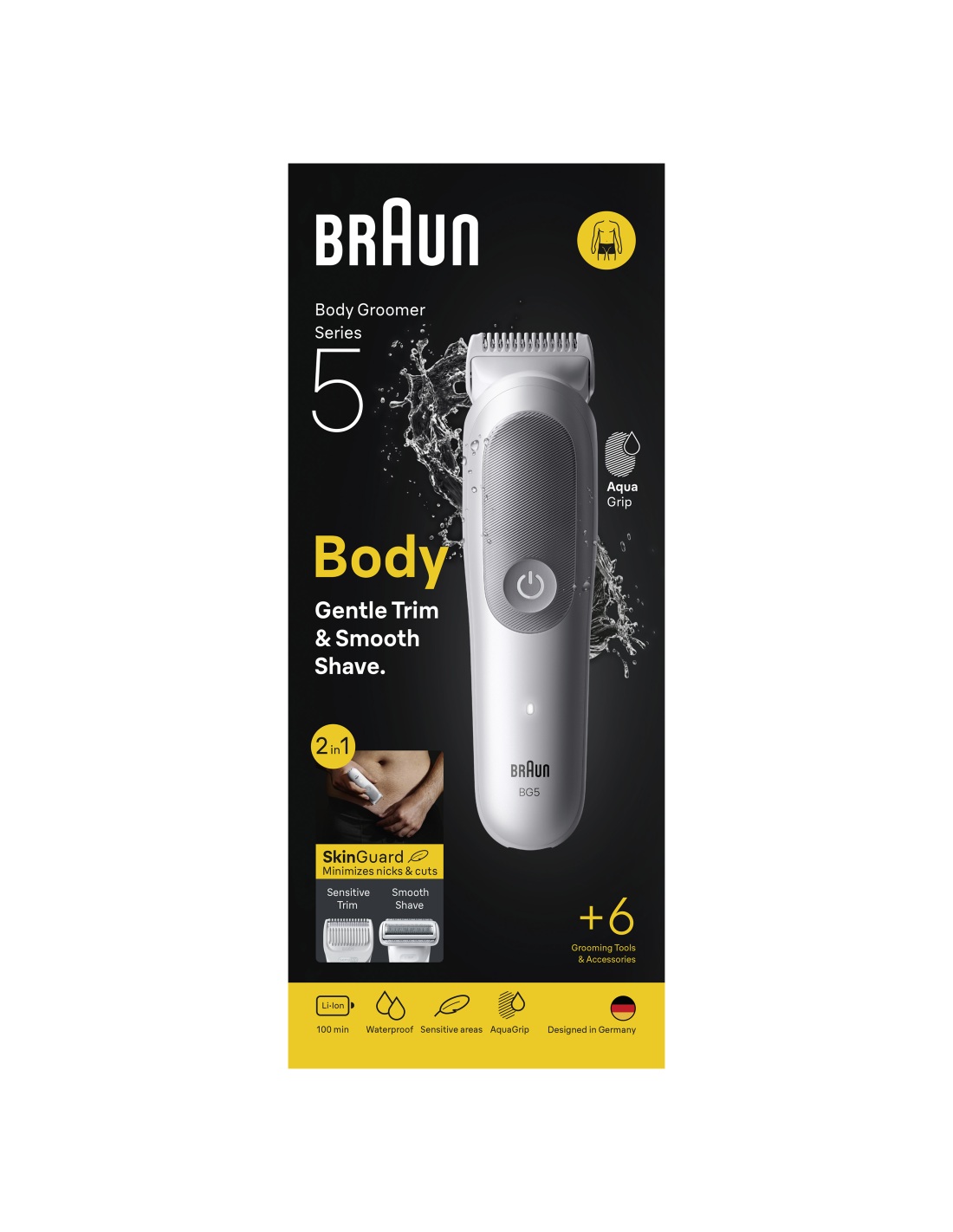 Braun Body Groomer | Series 5 BG5550 | Cordless | Lght Grey - Image 6