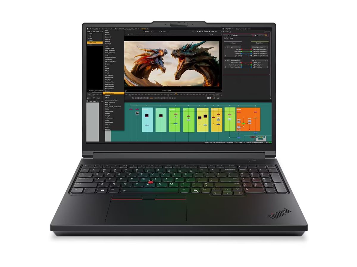 Lenovo ThinkPad P16 G3 | Black | 16 " | IPS | WUXGA | 1920 x 1200 pixels | Anti-glare | Intel Core Ultra 7 | 255HX | 64 (2x32) GB | SODIMM DDR5 | Solid-state drive capacity 1000 GB | NVIDIA RTX PRO 3000 Blackwell Generation | GDDR7 | 12 GB | Windows 11 Pro | 802.11be | Bluetooth version 5.4 | Keyboard language English | Keyboard backlit | Warranty 36 month(s) | Battery warranty 12 month(s) - Image 2