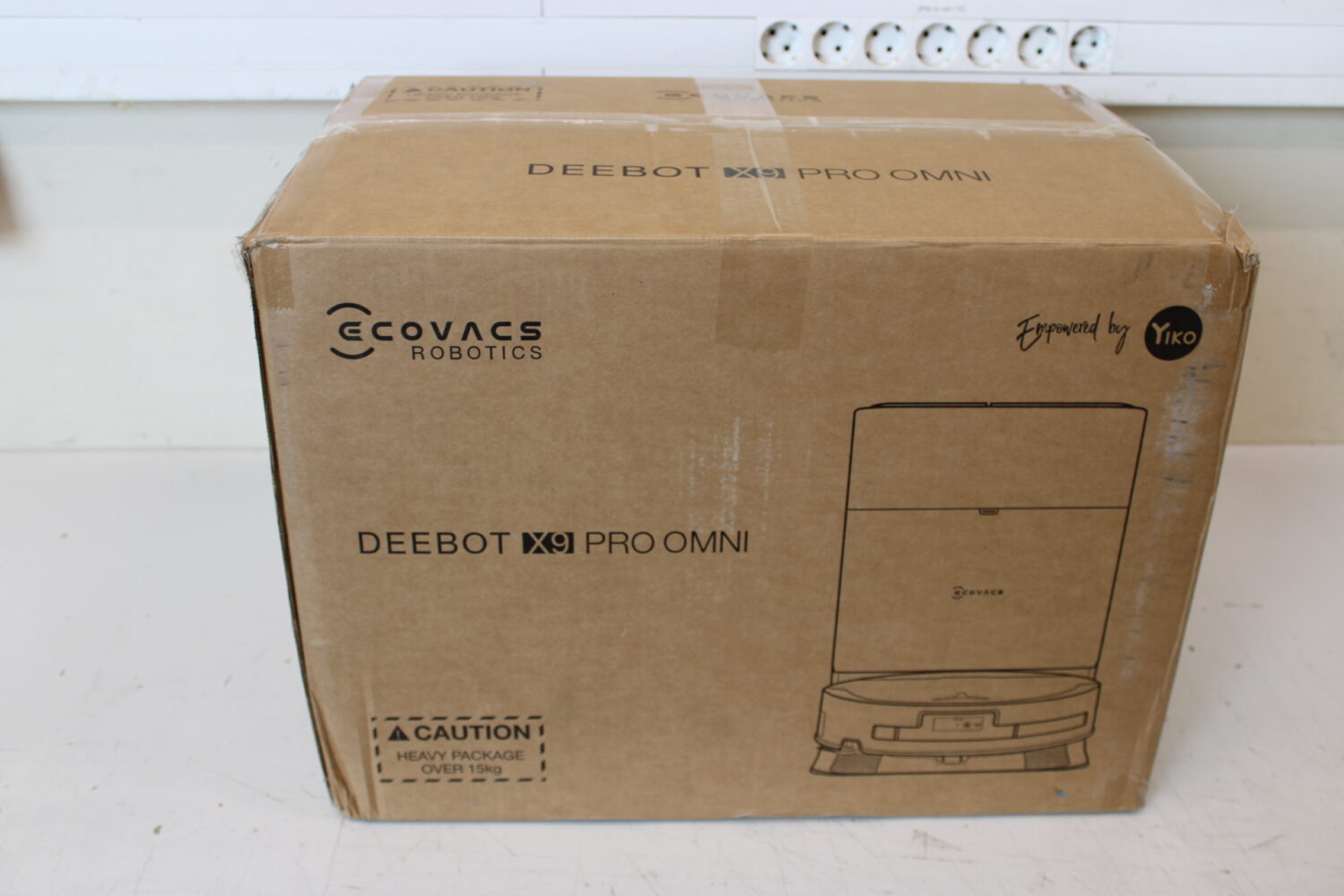 SALE OUT. Ecovacs DEEBOT X9 PRO OMNI Vacuum cleaner, Robot, Wet&Dry, ZeroTangle Technology, TruEdge Adaptive Edge Mopping, YIKO AI, Black + | Ecovacs Robotic Vacuum Cleaner | DEEBOT X9 PRO OMNI | Wet&Dry | Li-ion | 6400 mAh | Dust capacity 0.22 L | 16600 Pa | Black | DAMAGED PACKAGING, USED, DIRTY, SCRATCHED