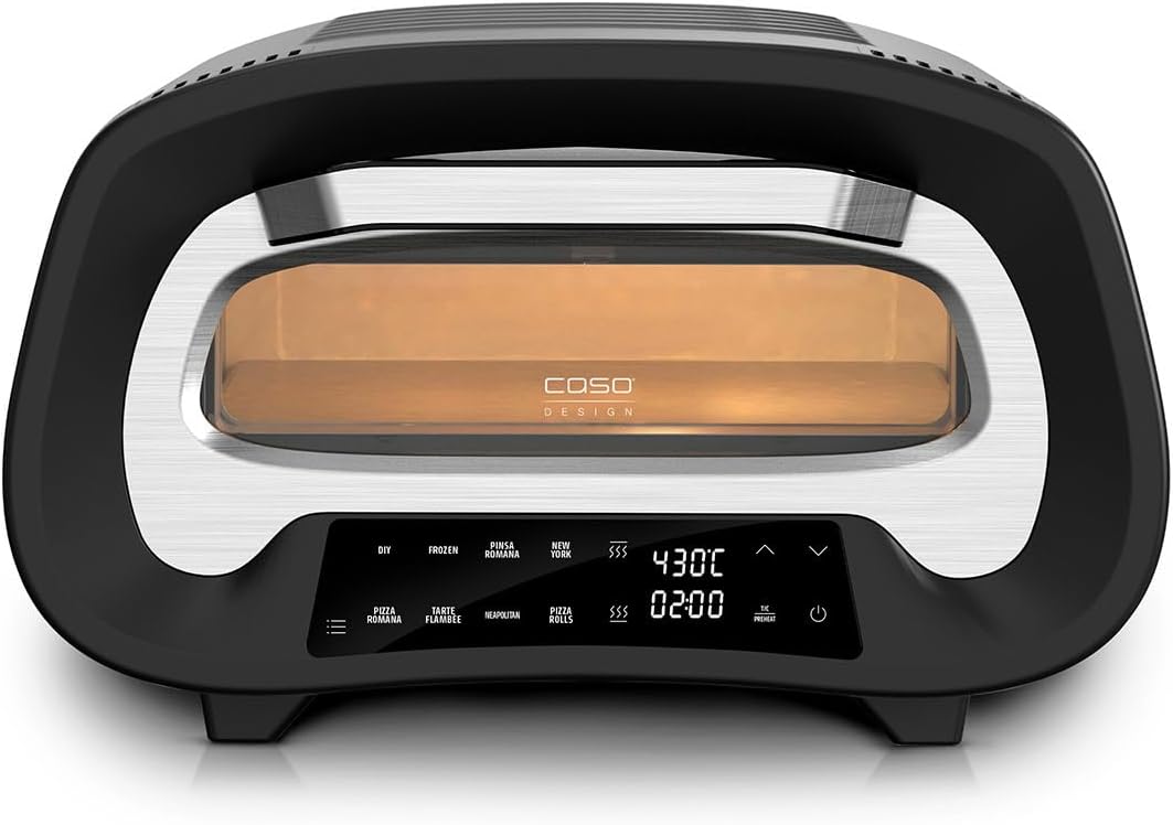 Caso Pizza Oven | PizzaChef 430° | 2200 W | Black/Silver - Image 2
