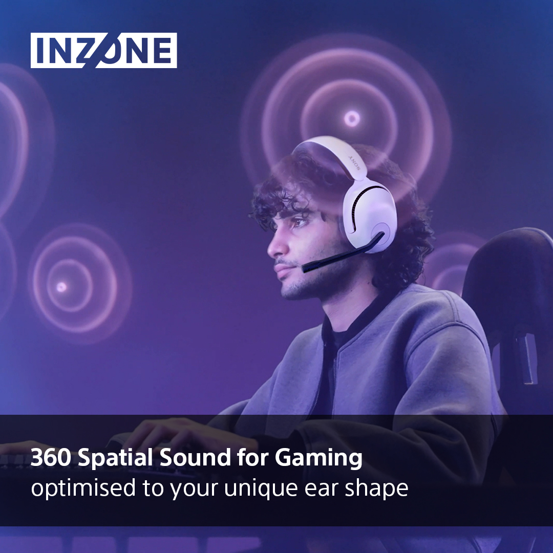 Sony Gaming Headset | INZONE H5 | Wireless | Over-Ear | Microphone | Wireless | White - Image 6
