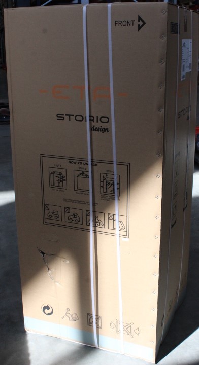 SALE OUT. ETA ETA253490030E Storio retro Refrigerator, E, Free standing, Combi, Height 148.2 cm, Net fridge 170 L, Net freezer 45 L, Red | ETA Refrigerator | ETA253490030E Storio retro | Energy efficiency class E | Free standing | Double Door | Height 148.2 cm | Fridge net capacity 170 L | Freezer net capacity 45 L | 44 dB | Red | DAMAGED PACKAGING, DENTS ON SIDE