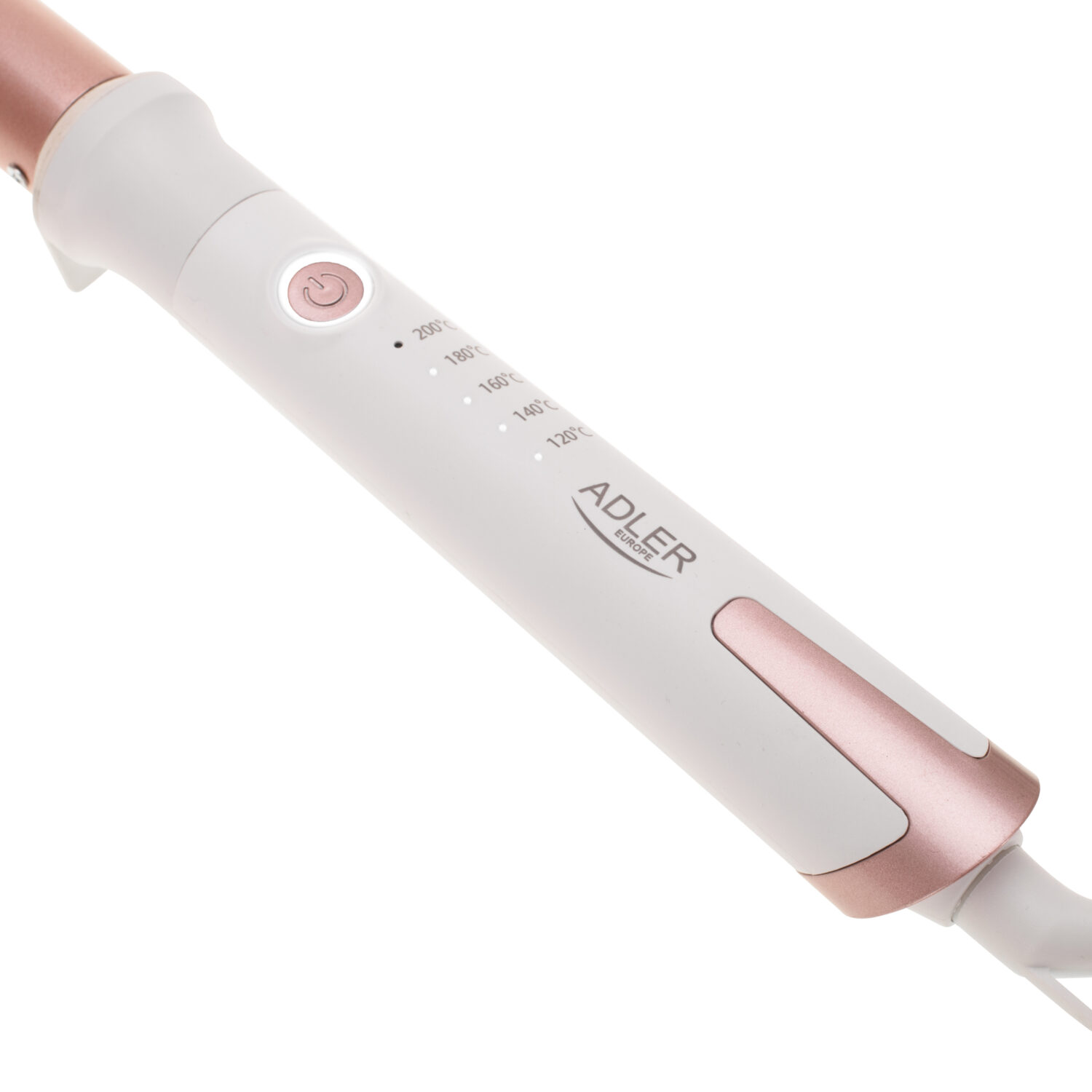 Adler Conical curling iron | AD 2119 | Barrel diameter 12-25 mm | Temperature (min) 120 °C | Temperature (max) 200 °C | Number of heating levels 5 | 45 W | White/Pink - Image 7