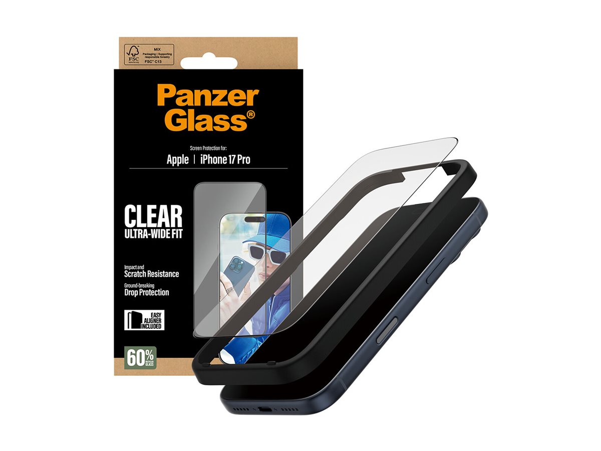 PanzerGlass Screen protector | Apple | iPhone 17 Pro | Glass | Transparent | Ultra-Wide Fit w. EasyAligner - Image 8
