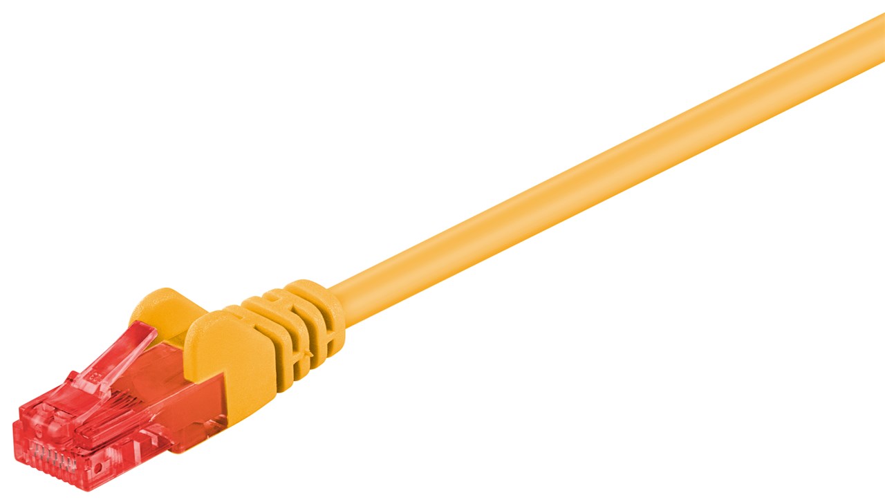 Goobay CAT 6, U/UTP | Patch cord | Yellow