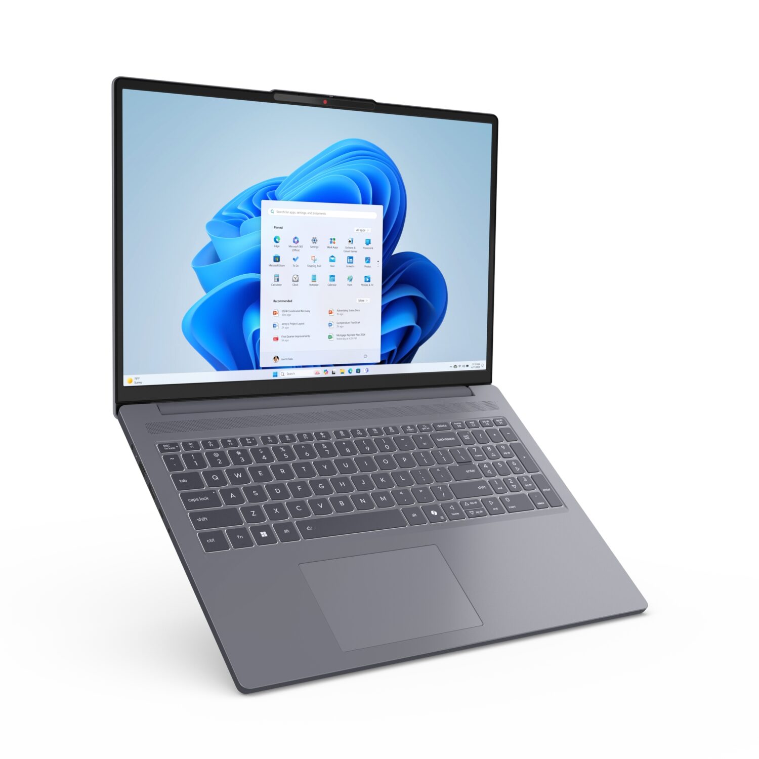 Lenovo IdeaPad Slim 3 16ARP10 | Luna Grey | 16 " | IPS | WUXGA | 1920 x 1200 pixels | Anti-glare | AMD Ryzen 5 | 7535HS | 16 GB | Soldered DDR5 | Solid-state drive capacity 512 GB | AMD Radeon 660M Graphics | Windows 11 Home | 802.11ax | Bluetooth version 5.3 | Keyboard language Nordic | Keyboard backlit | Warranty 24 month(s) | Battery warranty 12 month(s) - Image 4