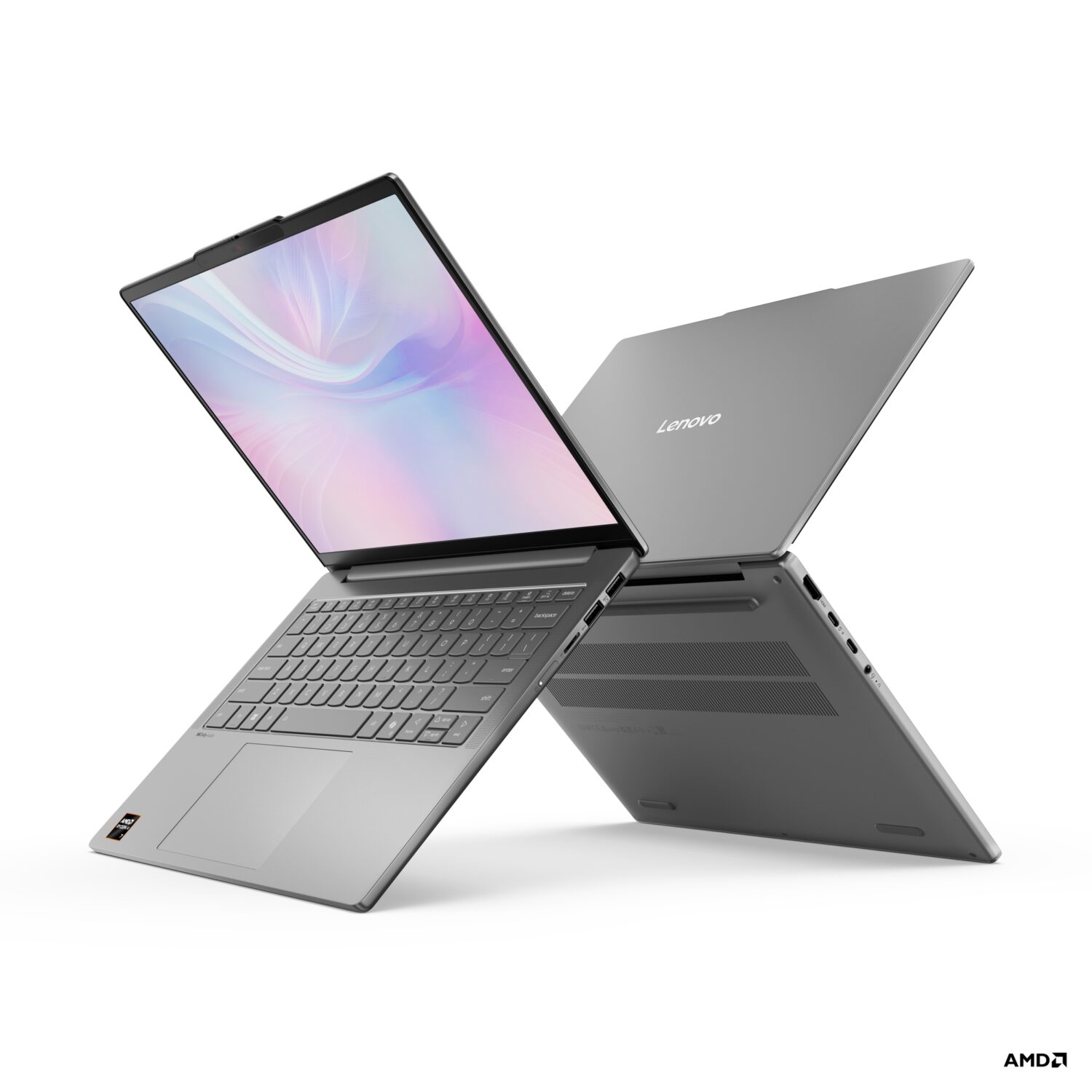Lenovo IdeaPad Slim 5 14ARP10 | Luna Grey | 14 " | IPS | WUXGA | 1920 x 1200 pixels | Anti-glare | AMD Ryzen 5 | 7535HS | 16 (2x8GB) GB | SO-DIMM DDR5 | Solid-state drive capacity 512 GB | AMD Radeon 660M Graphics | Windows 11 Home | 802.11ax | Bluetooth version 5.2 | Keyboard language English | Keyboard backlit | Warranty 24 month(s) | Battery warranty 12 month(s) - Image 4