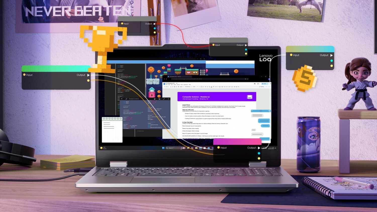 Lenovo LOQ 15IRX10 | Luna Grey | 15.6 " | IPS | FHD | 1920 x 1080 pixels | Anti-glare | Intel Core i5 | i5-13450HX | 16 GB | SO-DIMM DDR5 | Solid-state drive capacity 1000 GB | NVIDIA GeForce RTX 5060 | GDDR7 | 8 GB | Windows 11 Home | 802.11ax | Bluetooth version 5.2 | Keyboard language English | Keyboard backlit | Warranty 24 month(s) | Battery warranty 12 month(s) - Image 20