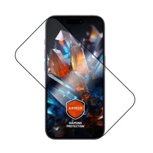 Fixed Screen protector | Apple | iPhone 17 Pro | Tempered glass | Black | Armor with Anti-dust applicator and AR layer