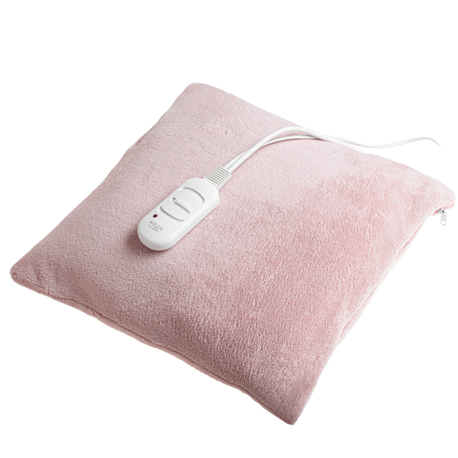 Adler Super Soft Electric Heating Pad | AD 7444 | Number of heating levels 2 | Number of persons 1 | Washable | Remote control | 80 W | Pink - Image 2