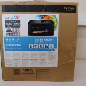 SALE OUT. Brother DCP-T730DW 3-in-1 Wireless Inkjet Printer | Brother DCP-T730DW | Inkjet | Colour | A4 | Wi-Fi | Black | DAMAGED PACKAGING