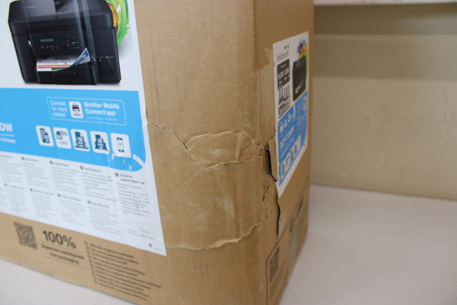 SALE OUT. Brother DCP-T730DW 3-in-1 Wireless Inkjet Printer | Brother DCP-T730DW | Inkjet | Colour | A4 | Wi-Fi | Black | DAMAGED PACKAGING - Image 2