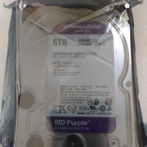 SALE OUT. Western Digital Purple WD64PURZ 6TB 3.5" 256MB SATAIII | Western Digital Hard Drive | Purple WD64PURZ | 5460 RPM | 6000 GB | REFURBISHED