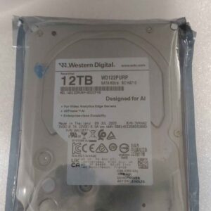 SALE OUT. Western Digital WD Purple Pro Smart Video Hard Drive, 12TB, 3.5", HDD | Western Digital Hard Drive | Purple Pro WD122PURP | 7200 RPM | 12000 GB | REFURBISHED