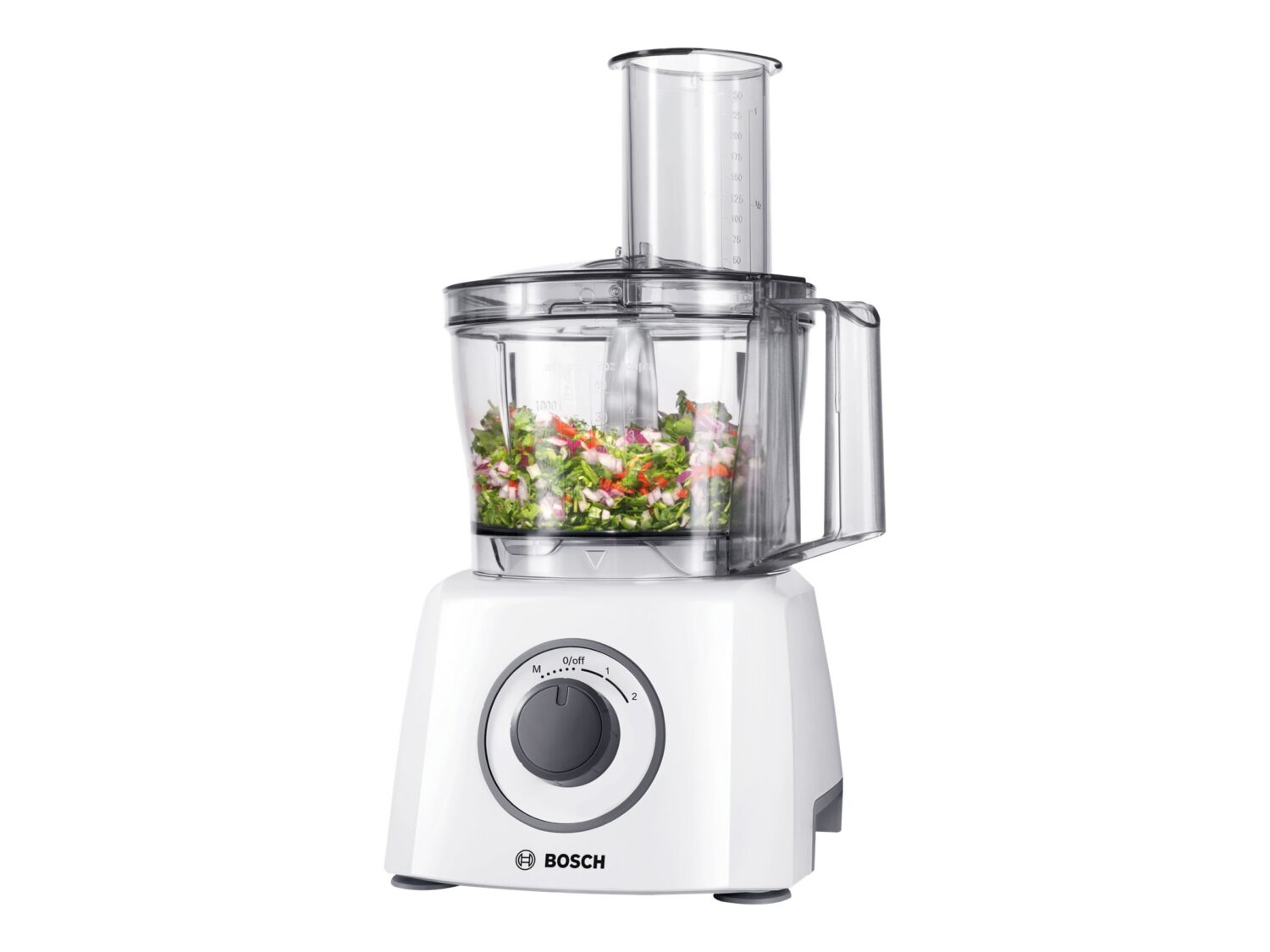Bosch | Food Processor | MCM3100W | 800 W | Number of speeds 2 | Bowl capacity 2.3 L | Ice crushing | Blender | Meat mincer | White