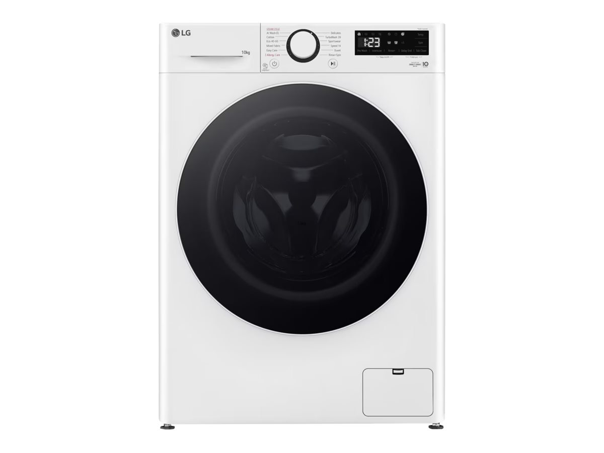 LG Washing machine | F4WR510S0W | Energy efficiency class A-10% | Front loading | Washing capacity 10 kg | 1400 RPM | Depth 57 cm | Width 60 cm | Display | LED | Steam function | Direct drive | White