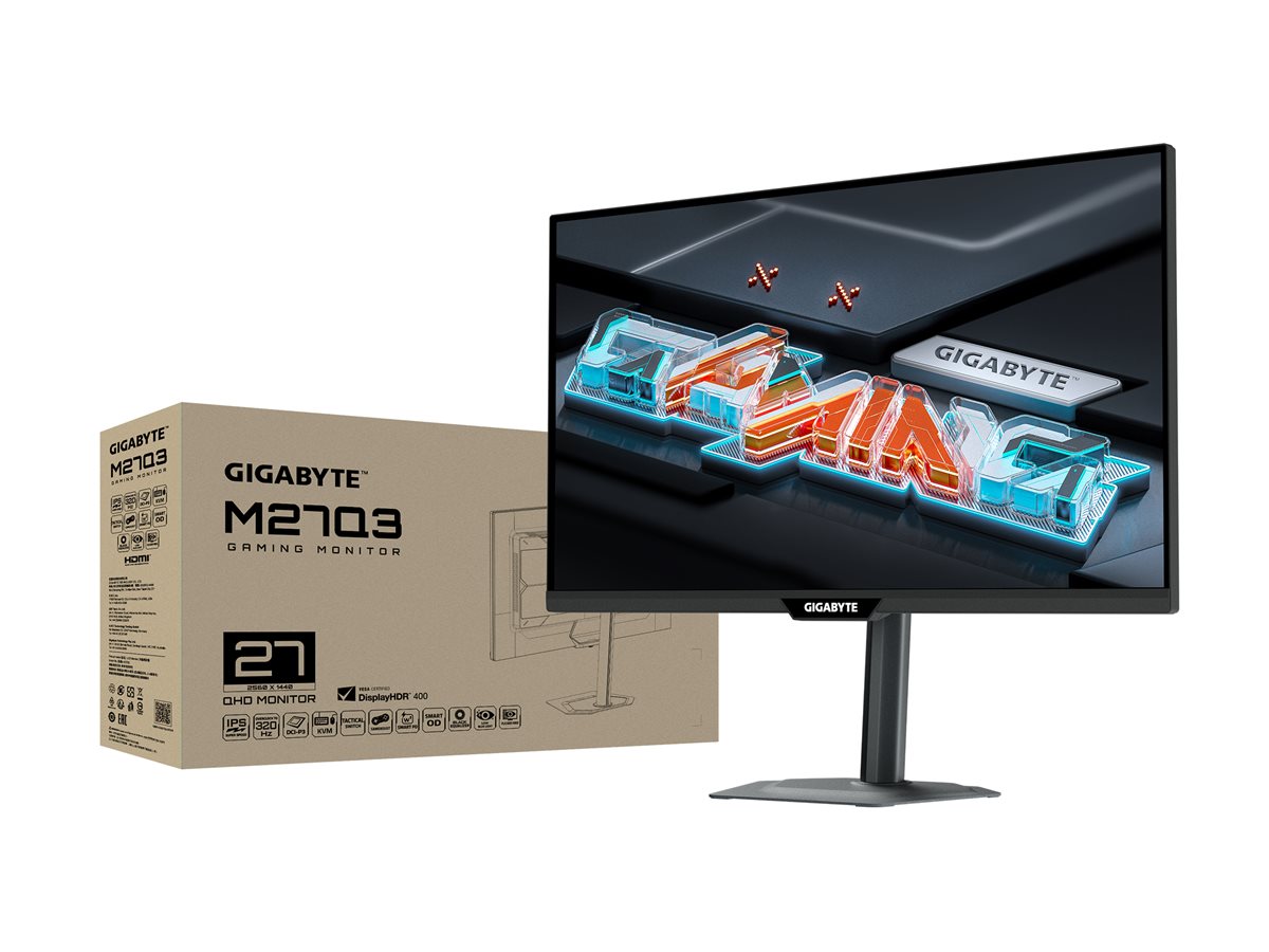 Gigabyte | M27Q3 EK | 27 " | IPS | QHD | 300 Hz | 1 ms | 2560 x 1440 pixels | 400 cd/m² | HDMI ports quantity 2 - Image 5
