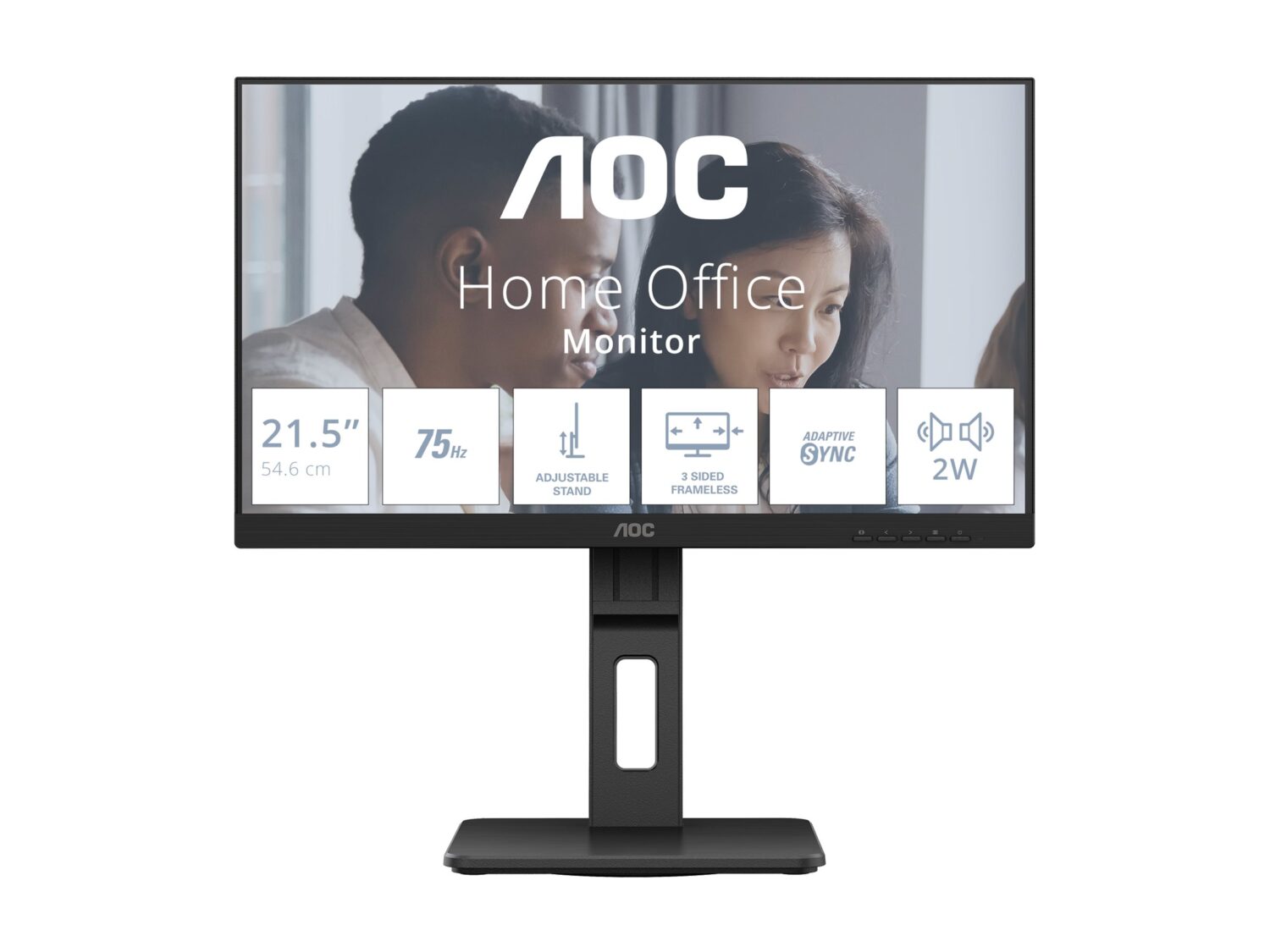 AOC | 22E2UMF | 21.5 " | VA | FHD | 16:9 | 75 Hz | 4 ms | 1920 x 1080 pixels | 250 cd/m² | Black - Image 8
