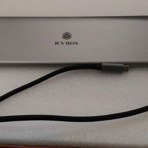 SALE OUT. Icy Box IB-DK2106-C USB Type-C Notebook DockingStation with triple video output | Raidsonic Icy Box Docking Station | IB-DK2106-C | VGA (D-Sub) ports quantity 1 | HDMI ports quantity 2 | Warranty 3 month(s) | USED, REFURBISHED, WITHOUT ORIGINAL PACKAGING AND MANUALS