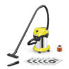 Karcher | Vacuum Cleaner WD 3 S V-17/4/20 + 4 FB | Wet and dry | Washing function | Wet suction | Power 230 W | Dust capacity 17 L | Yellow