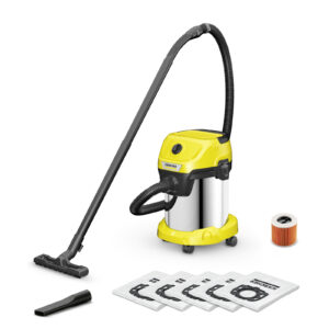 Karcher | Vacuum Cleaner WD 3 S V-17/4/20 + 4 FB | Wet and dry | Washing function | Wet suction | Power 230 W | Dust capacity 17 L | Yellow