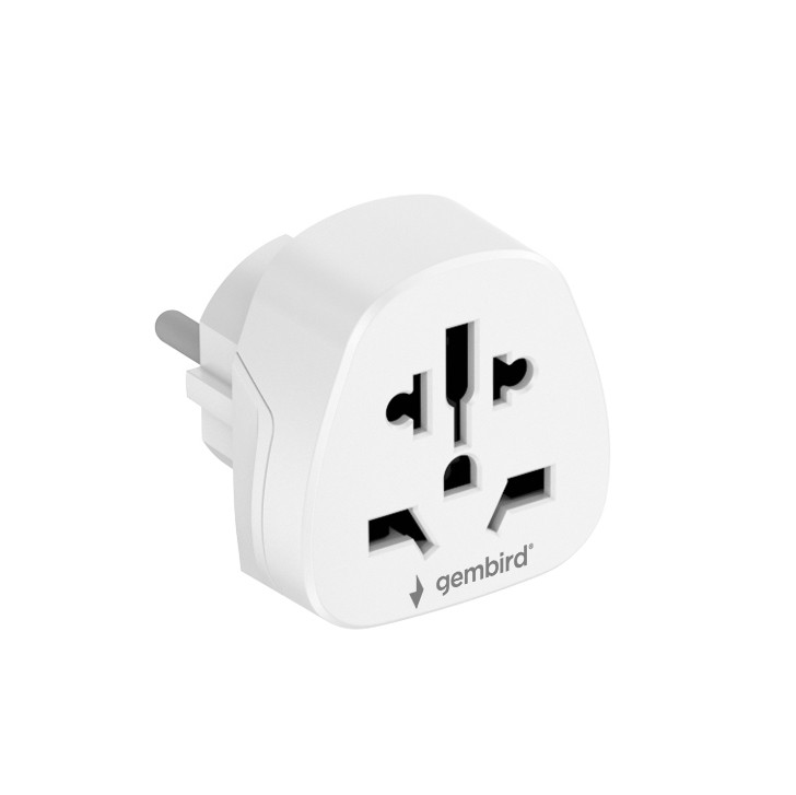 Gembird World to EU power adapter plug, 15 A | A-AC-EUMINTF | Travel adapter - Image 2