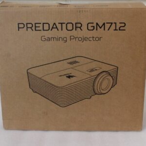 SALE OUT. Acer PREDATOR GM712 Projector, DLP, 4K UHD, 4000lm, 20000/1, HDMI, Black | Acer PREDATOR GM712 | 4K UHD (3840 x 2160) | 3600 ANSI lumens | Black | USED