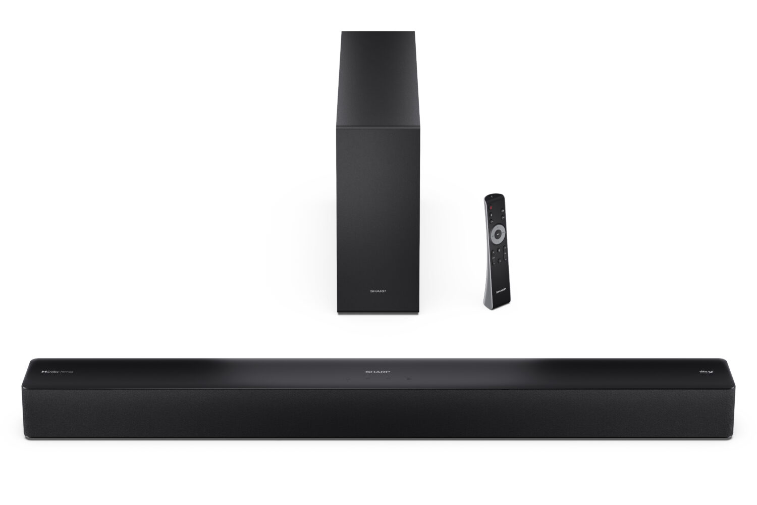 Sharp 2.1 Dolby Atmos/DTS Virtual:X Soundbar with Slim Wireless Subwoofer | HT-SBW310 | 330 W | Bluetooth | Black | Wireless connection - Image 2
