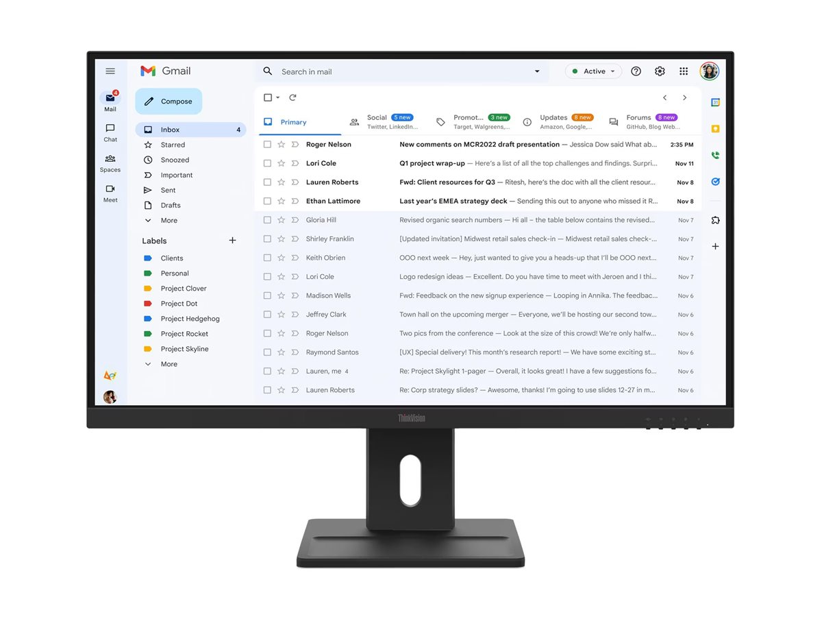 Lenovo ThinkVision E27-40 27 1920x1080/16:9/300 nits/DP/HDMI/Black/3Y Warranty | Lenovo