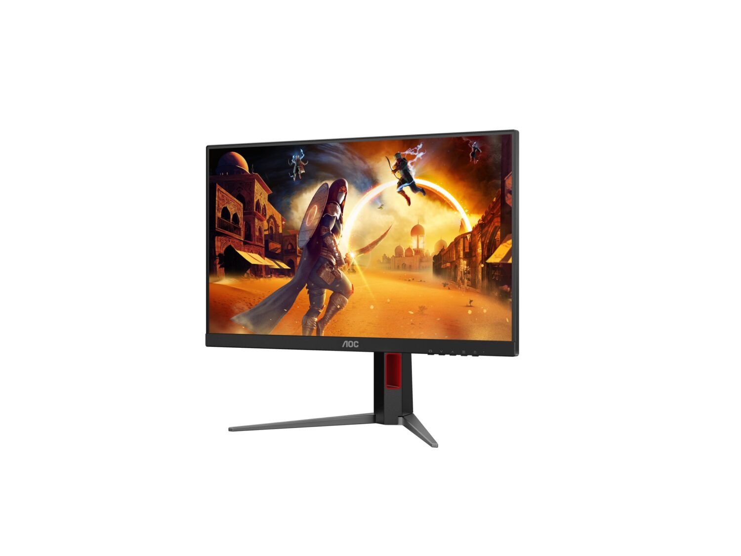 AOC | 24G4HA | 24 " | Fast IPS | FHD | 16:9 | 200 Hz | 0.5 ms | 1920 x 1080 pixels | 300 cd/m² | HDMI ports quantity 2 | Black, Red - Image 5