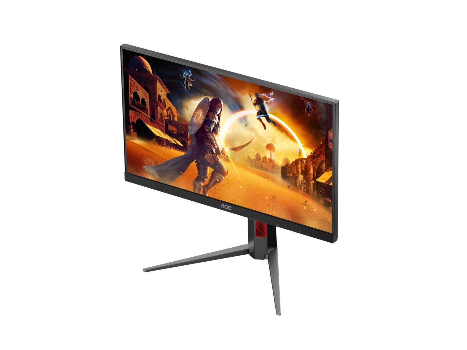 AOC | 24G4HA | 24 " | Fast IPS | FHD | 16:9 | 200 Hz | 0.5 ms | 1920 x 1080 pixels | 300 cd/m² | HDMI ports quantity 2 | Black, Red - Image 3