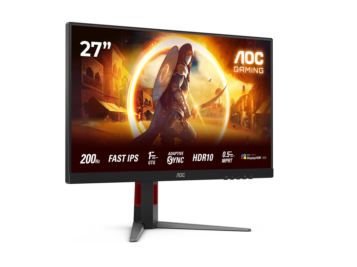 AOC | 27G4HA | 27 " | Fast IPS | FHD | 16:9 | 200 Hz | 0.5 ms | 1920 x 1080 pixels | 300 cd/m² | HDMI ports quantity 2 | Black - Image 9