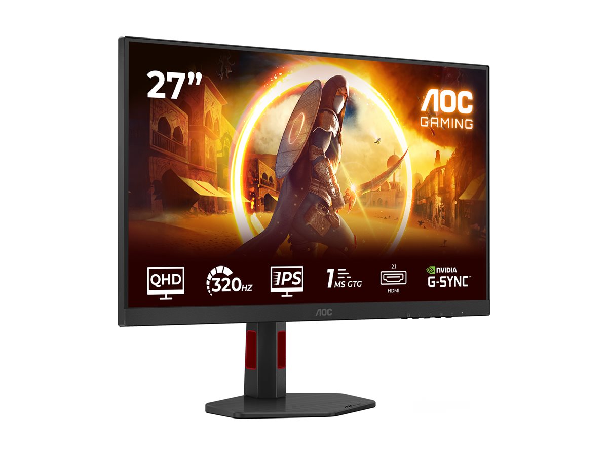 AOC | Q27G4SRU | 27 " | Fast IPS | QHD | 16:9 | 320 Hz | 0.3 ms | 2560 x 1440 pixels | 400 cd/m² | HDMI ports quantity 2 | Black - Image 6