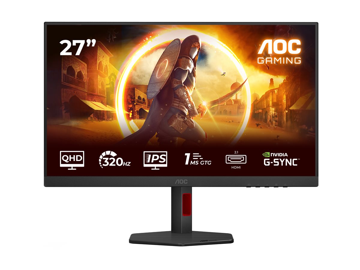 AOC | Q27G4SRU | 27 " | Fast IPS | QHD | 16:9 | 320 Hz | 0.3 ms | 2560 x 1440 pixels | 400 cd/m² | HDMI ports quantity 2 | Black - Image 5