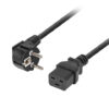 Lanberg | CEE 7/7- to IEC 320 C19 power cord, 16A VDE | CA-C19C-10CC-0018-BK