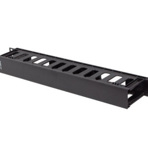 Lanberg 19" Cable managmement 1U, Type A, Plastic | AK-1703-B | Black