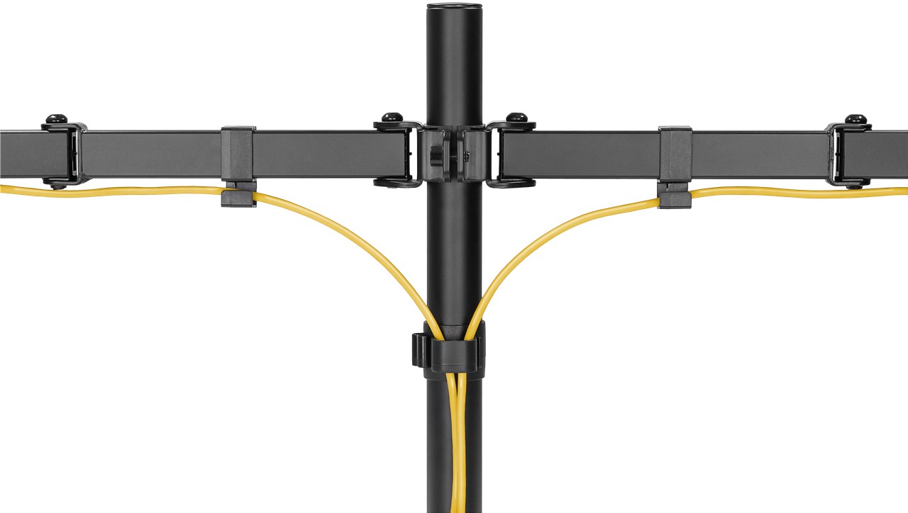 Goobay Dual Monitor Mount Flex | Swivel, Tilt, Rotation | 17-32 " | Maximum weight (capacity) 8 kg | Black - Image 3